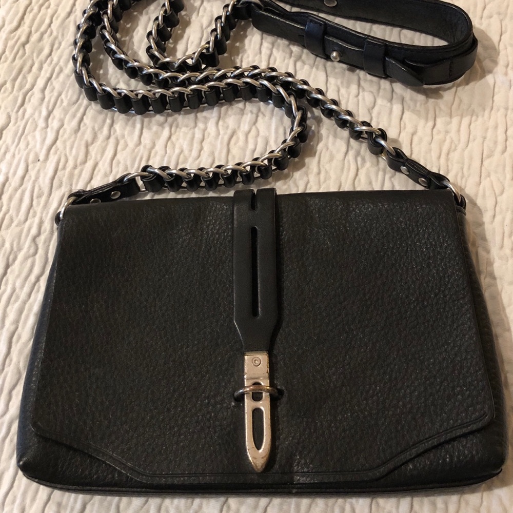 Black Rag & Bone Enfield Crossbody Chain Bag